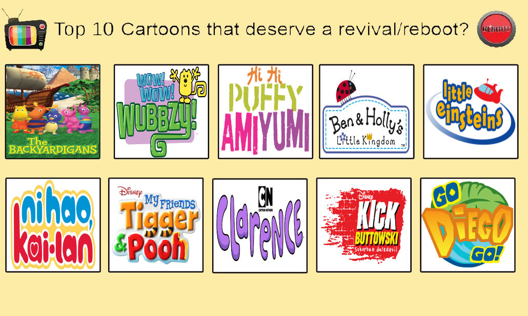 Cartoon Top Rookie Top 10 Cartoons That Deserve to Comeback by Esponja2005 on DeviantArt