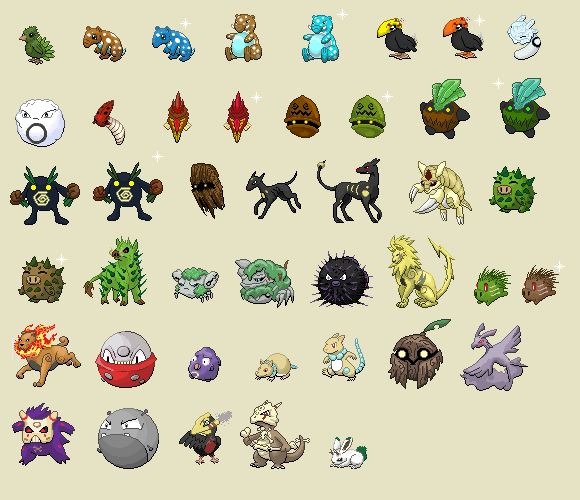 Fakemon Sprites Collection F3nx 17-color fakemon sprites by princess-phoenix on DeviantArt