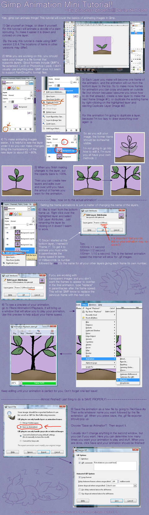 Gimp Animation Mini Tutorial by princess-phoenix on DeviantArt