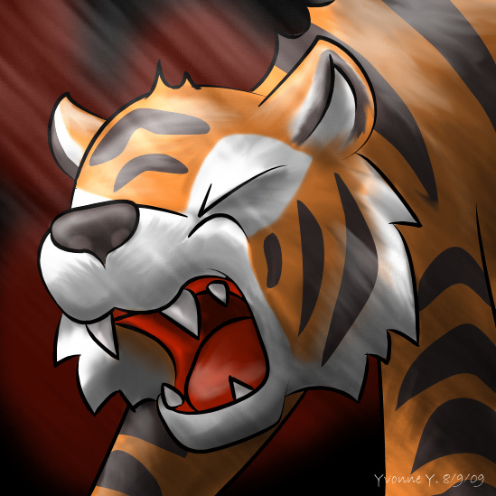 Chibi Tiger Battle Cry