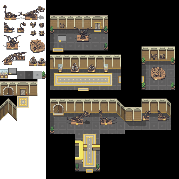 Fossil Museum Tileset by princess-phoenix