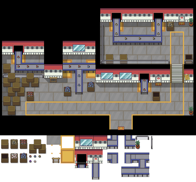 Pokeball Factory Tileset by princess-phoenix