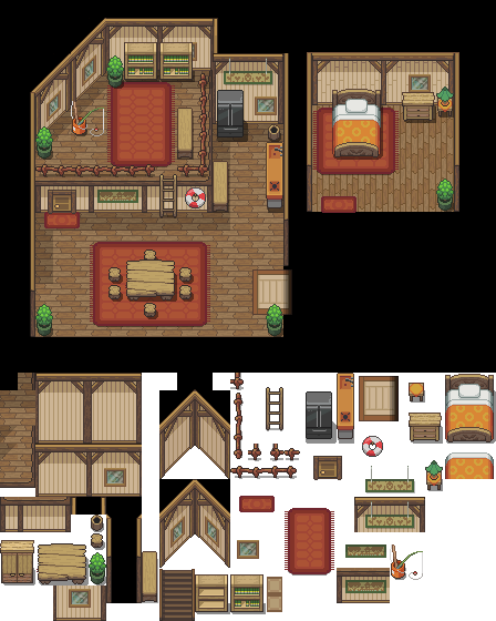 The Home of Excello Village Tileset by princess-phoenix