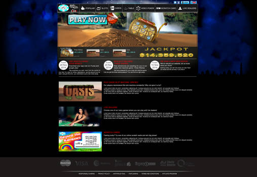 1001 Nights CASINO webdesign