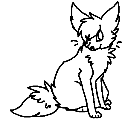 fennec fox line art