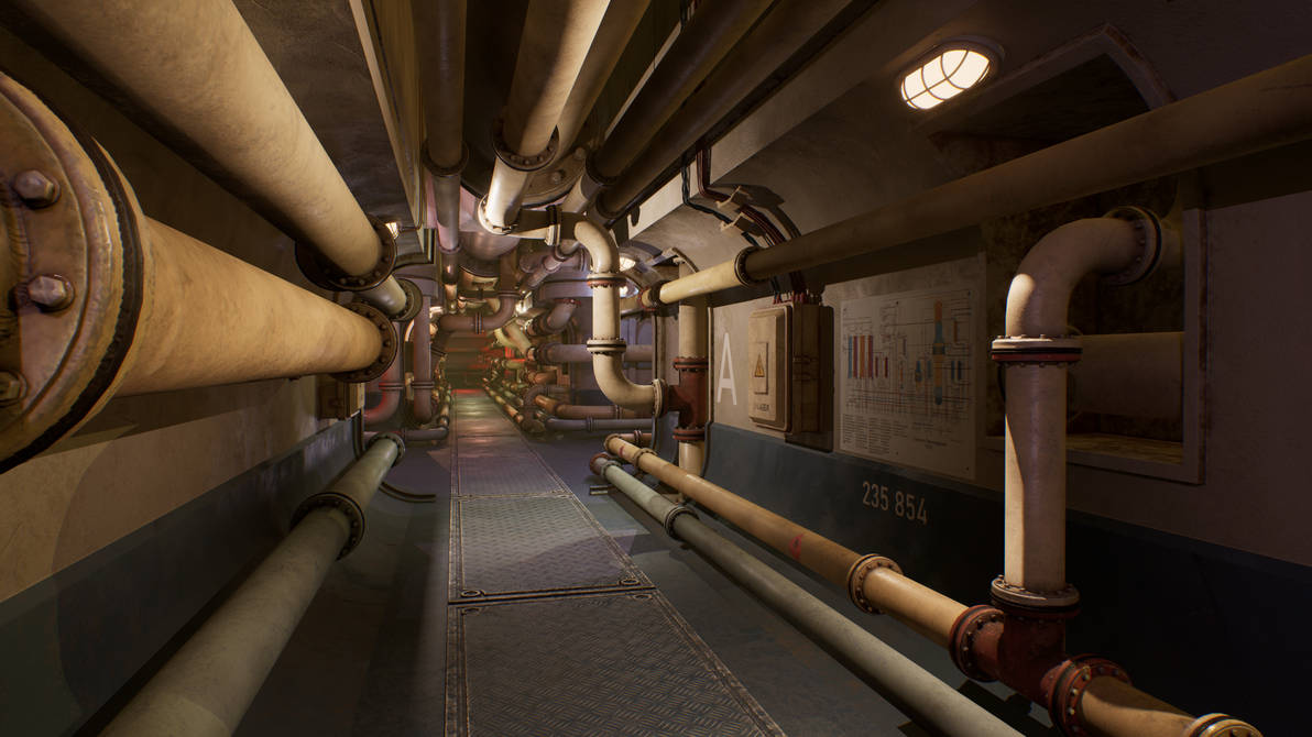 Submarine Interior 3 by props-environments on DeviantArt