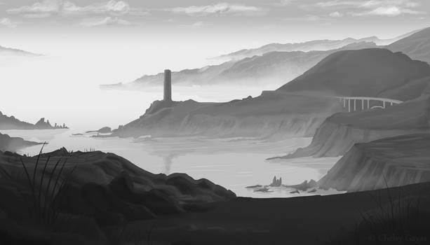 Greyscale Atmospheric Perspective