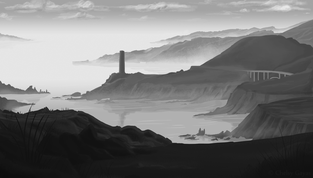 Greyscale Atmospheric Perspective