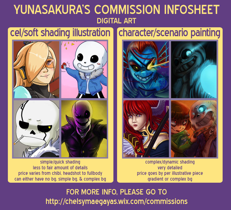 Commission Infosheet by YunaSakura