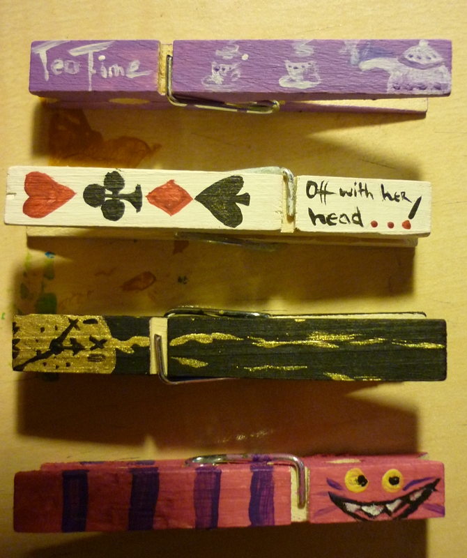 Alice in Wonderland Pegs