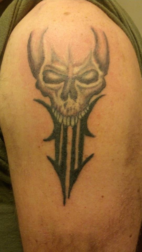 Skull Tattoo Touch-Up