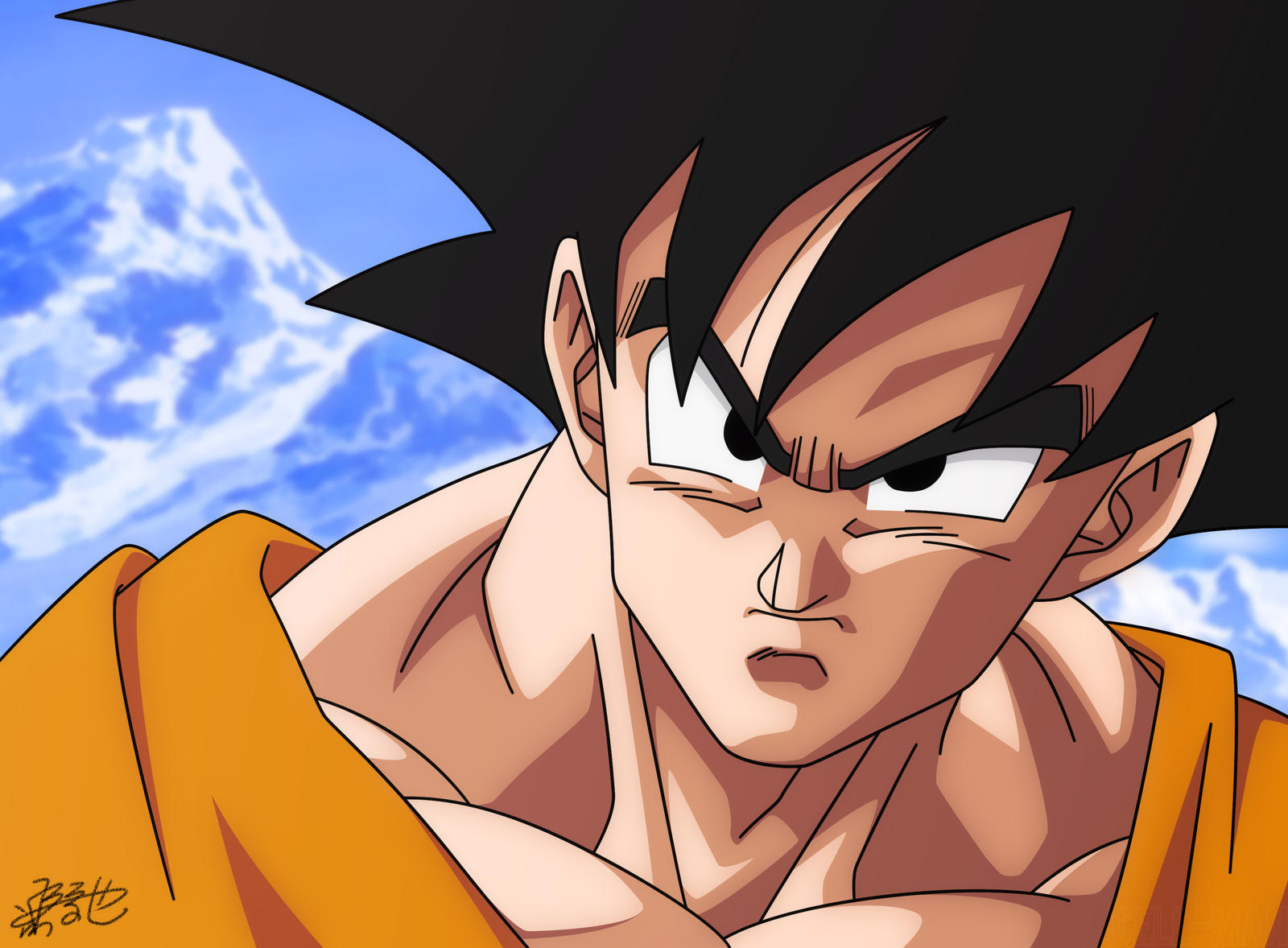 Goku!♡>//w//<😍😍😍😍 (by Yuya Takahashi)  Dragon ball painting, Dragon  ball super artwork, Dragon ball artwork