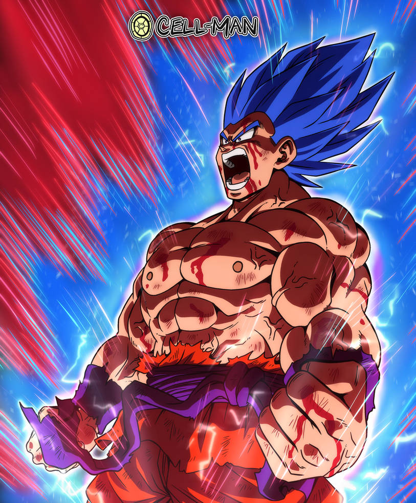 Hype on X: Super Saiyan Blue Goku Kaioken new illustration by