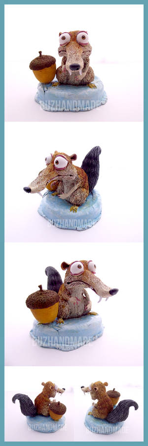 SCRAT - Ice Age - Polymer Clay Sculpture - FANart