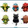 Dragon Charms Collection - CLAY Sculptures