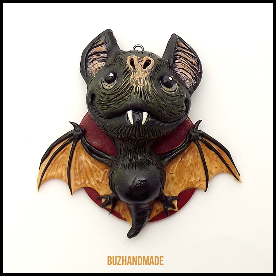 BAT Dragon #13 - Polymer Clay Charm