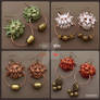 Knocker Earrings Labyrinth 4 colors - Buzhandmade