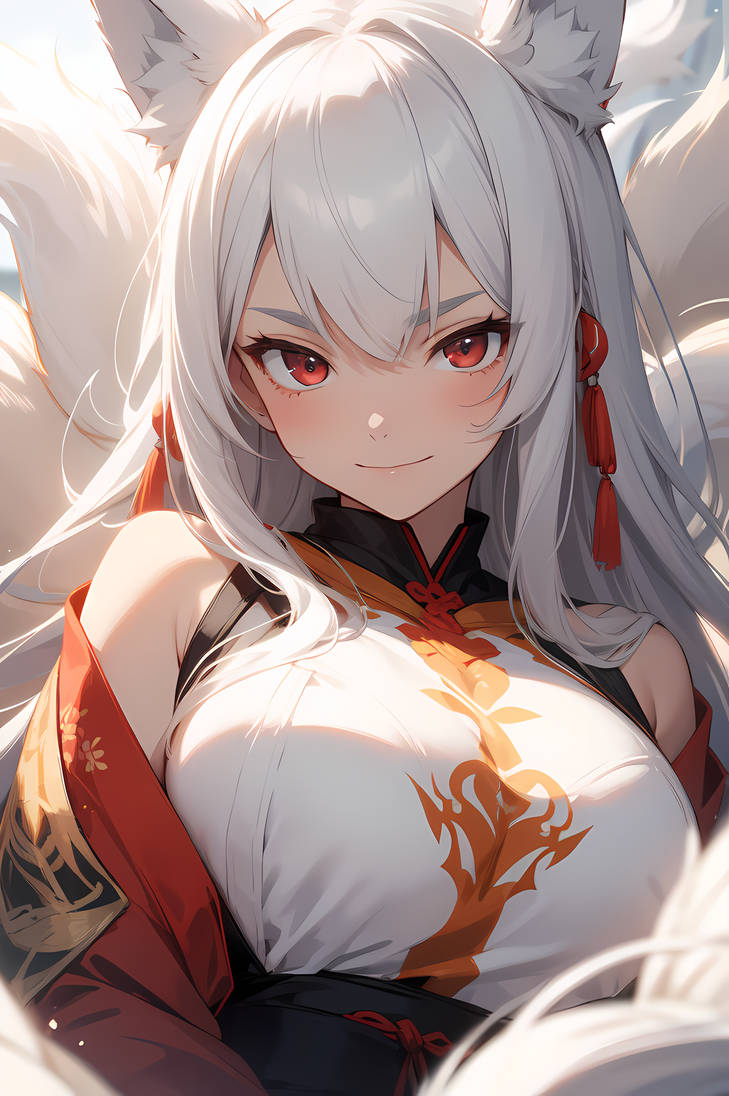 Demon Fox Roses Nine-tailed demon fox (2) by sabagaumasugiru on DeviantArt