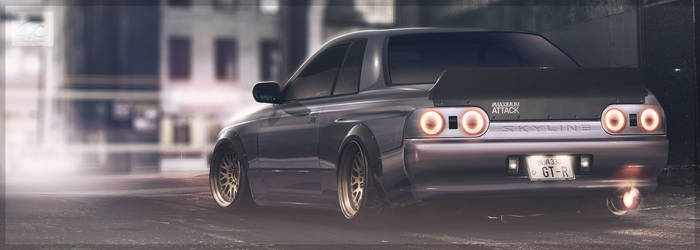 Skyline R32 | 2d | Photoshop | AutemoComp