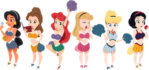 princess cheerleaders