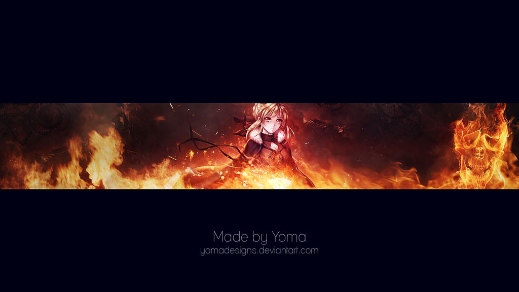 Youtube Banner Fire Devil Saber By Yomadesigns On Deviantart Youtube Banner Fire Devil Saber By Yomadesigns On Deviantart