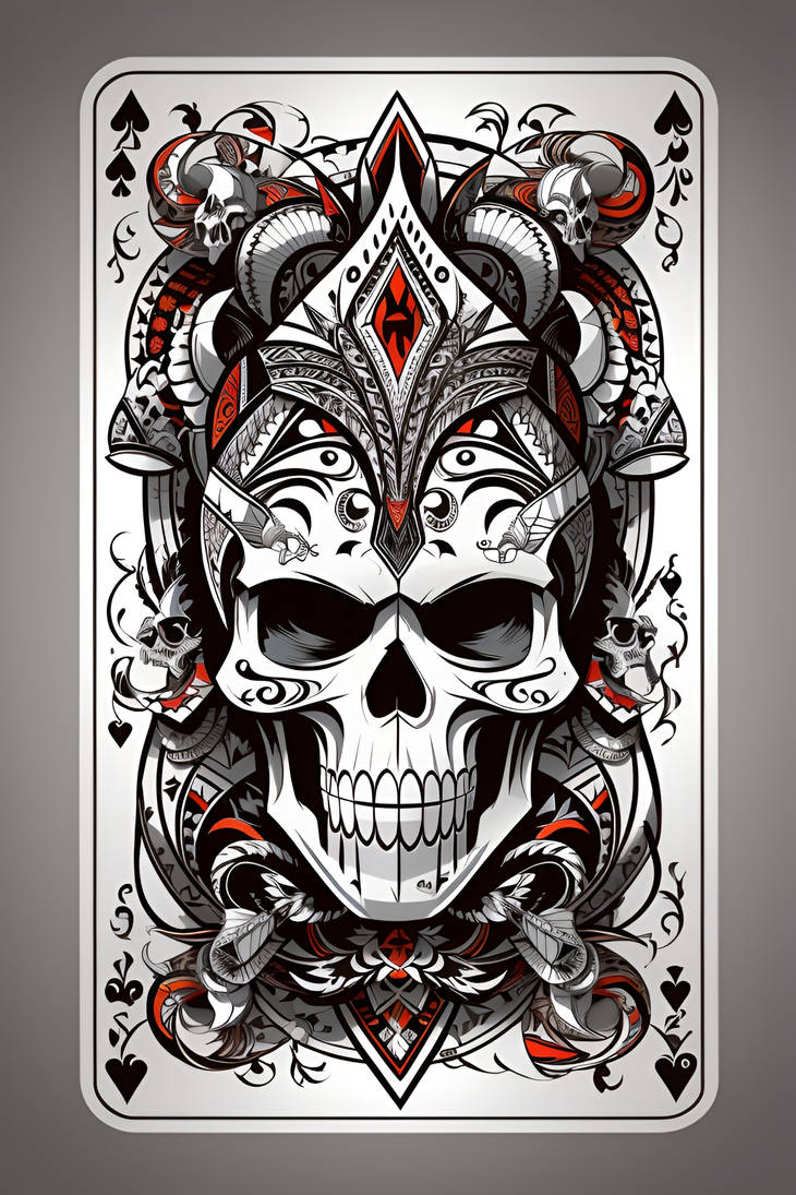 Poker Skull card by Zlatanovitch on DeviantArt