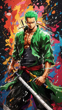 Fanart Roronoa Zoro painting