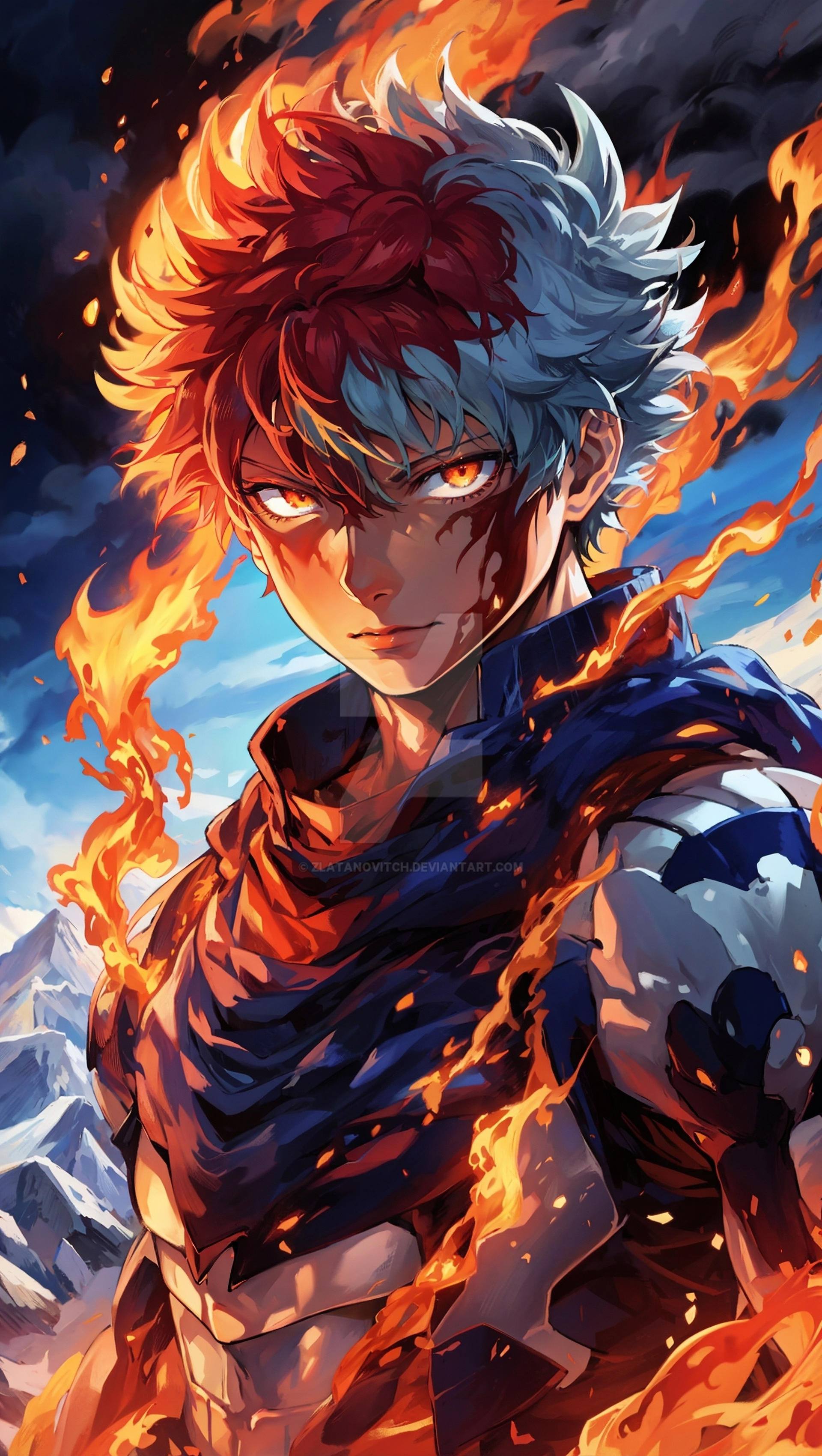 Shoto Todoroki FanArt by Zlatanovitch on DeviantArt