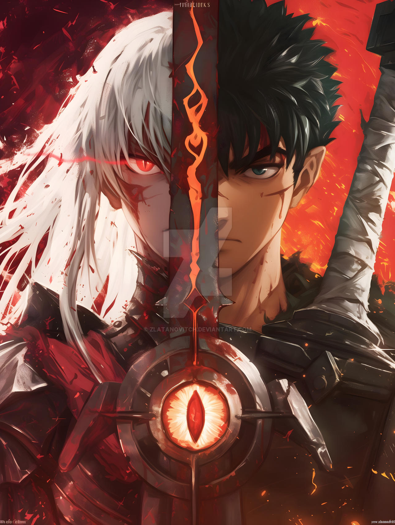 Fateful Eclipse: Griffith vs. Guts by Zlatanovitch on DeviantArt