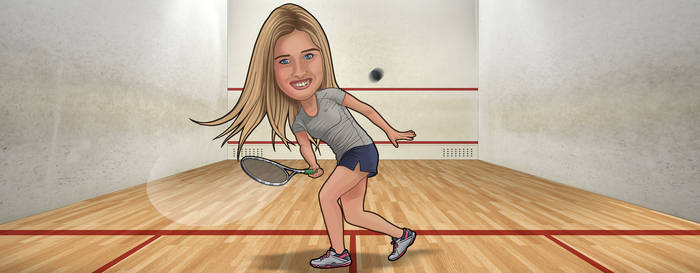 Katie Playing Squash