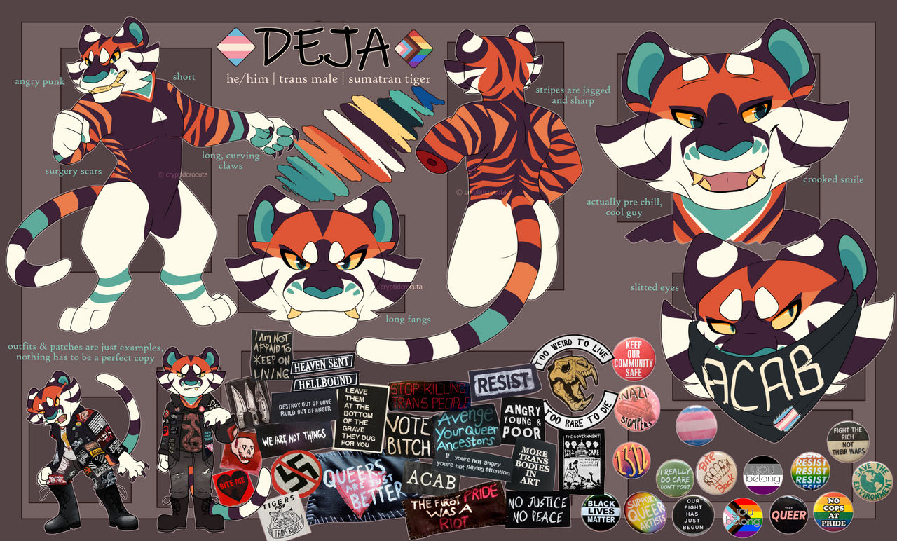 Deja Character Deja Ref by cryptidcrocuta on DeviantArt