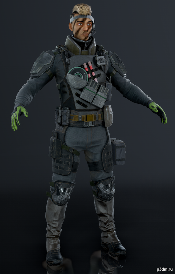 Sens Rainbow Six Siege 3D model by khalil1997 on DeviantArt
