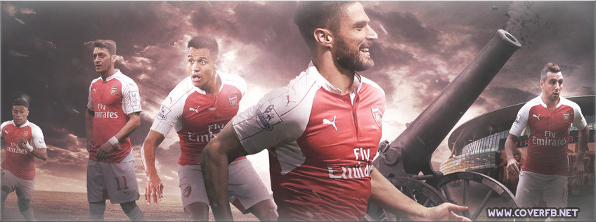 arsenal fc facebook cover by islam744