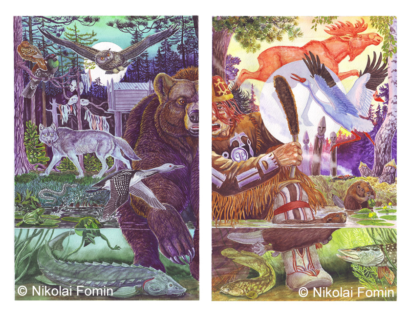 Sacred animals. by Nikkolainen on DeviantArt