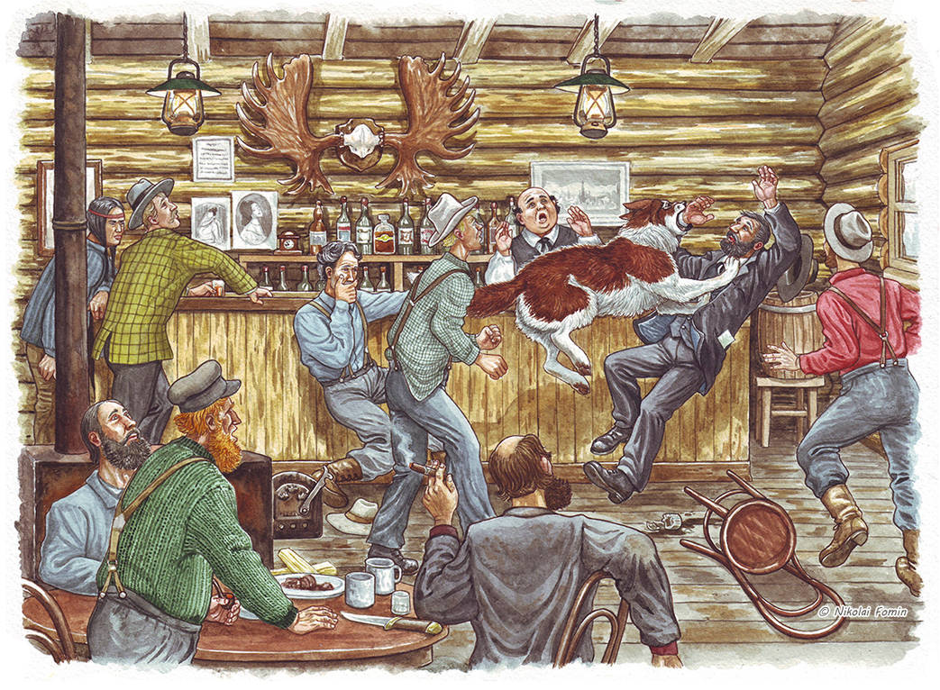Scuffle at the bar. by Nikkolainen on DeviantArt