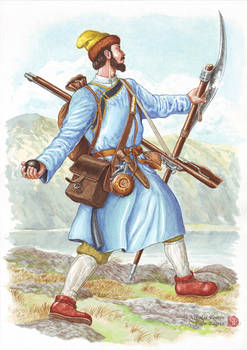 The cossack of Afanasi Beytone's detachment, 1685-