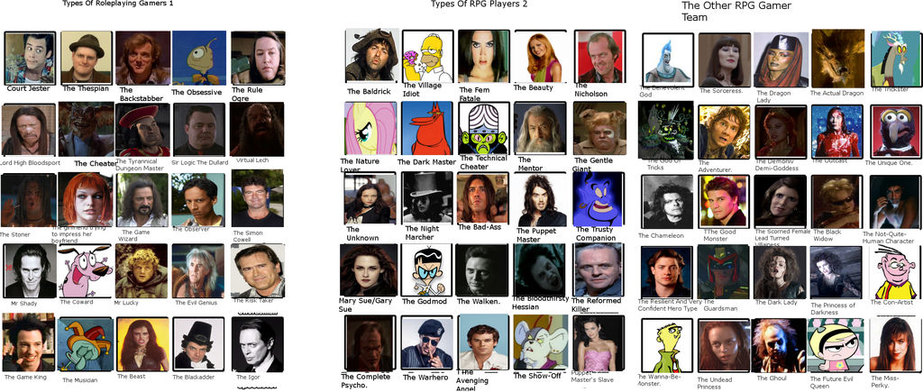 RPG Types by monstermaster13 on DeviantArt