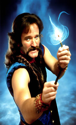 80s Dark Fantasy Robin Williams.