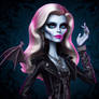 Heidi Klum as a Monster High character.