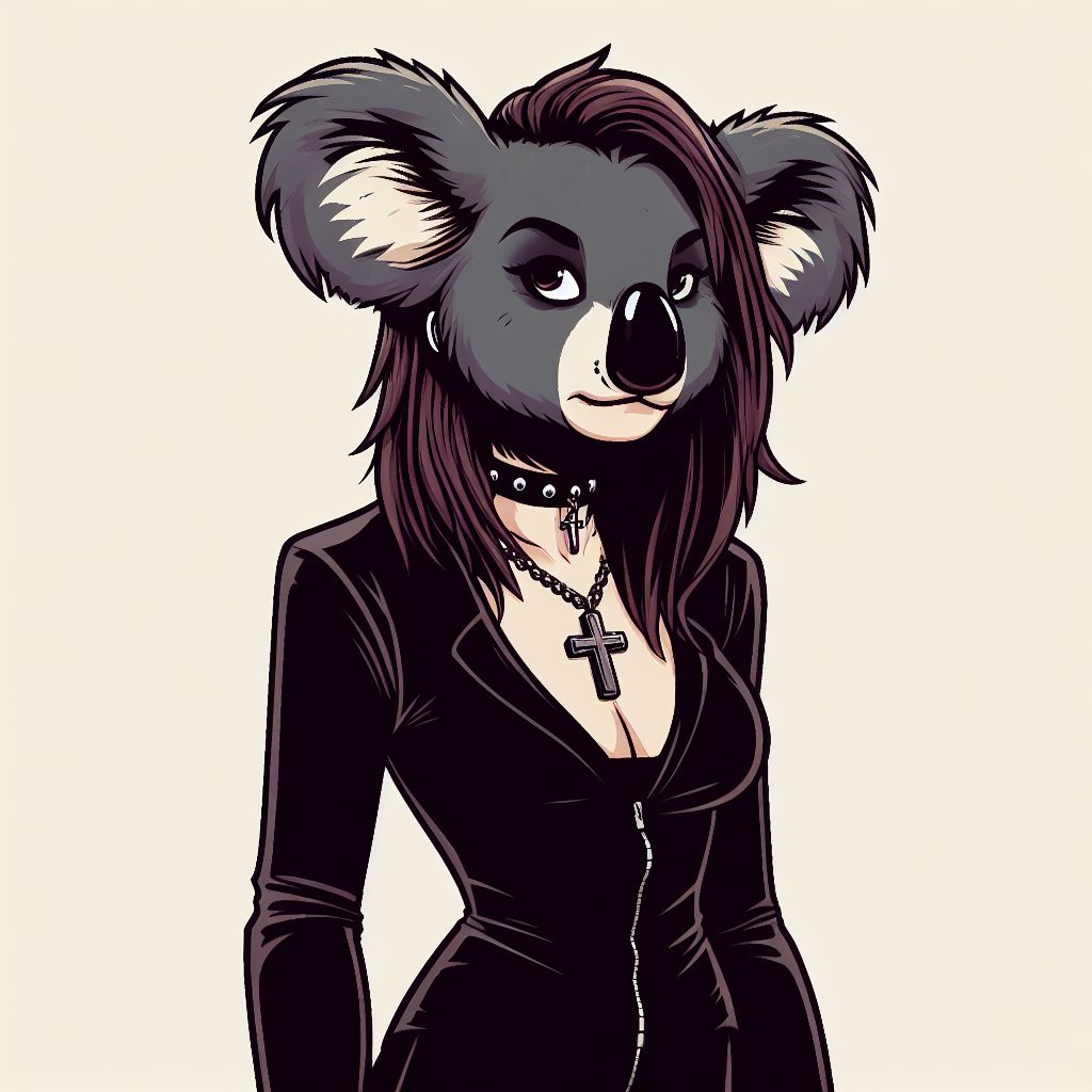 Gothic Koala-Girl. by monstermaster13 on DeviantArt