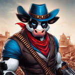 Marvel Style Moo Mesa: Cowlorado Kid. by monstermaster13