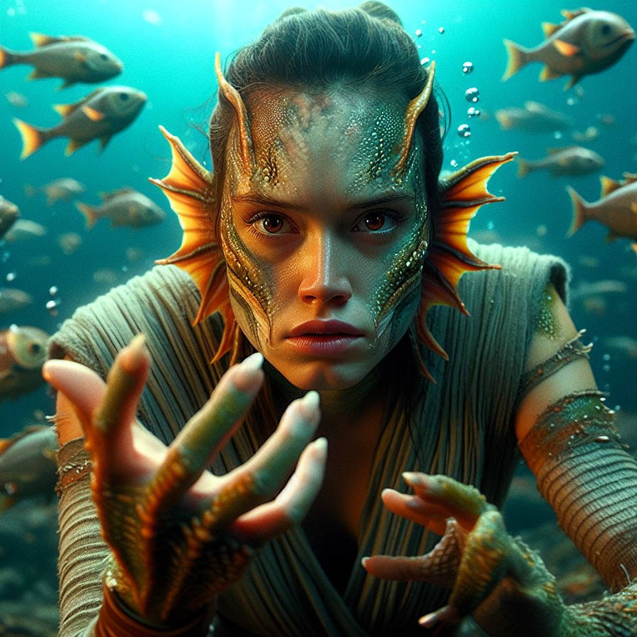 Rey's Fish-like Hands. by monstermaster13 on DeviantArt