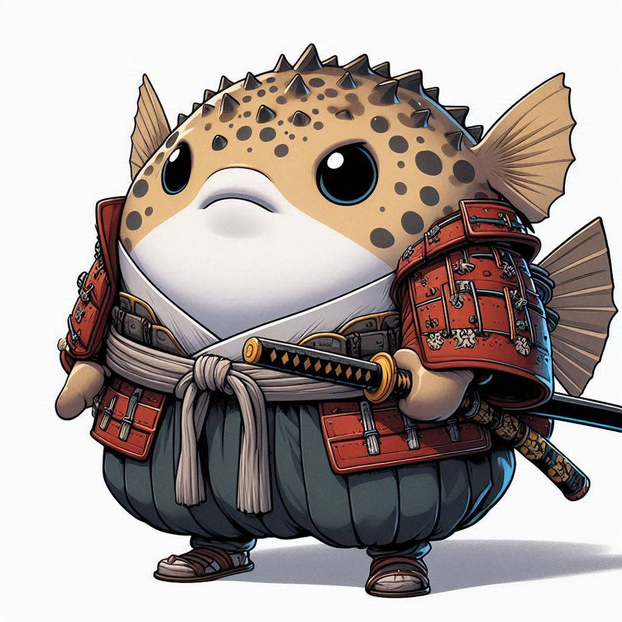 Samural Fish Piff the Samurai Fish. by monstermaster13 on DeviantArt