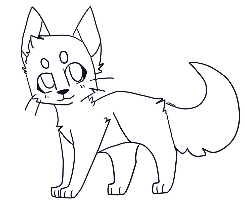 Free cat base by Essychu on DeviantArt