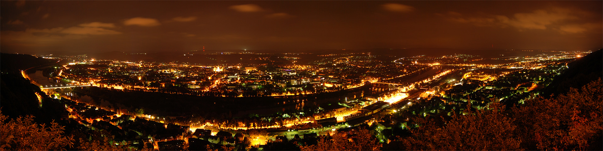 Trier - Night Panorama by 55Laney69