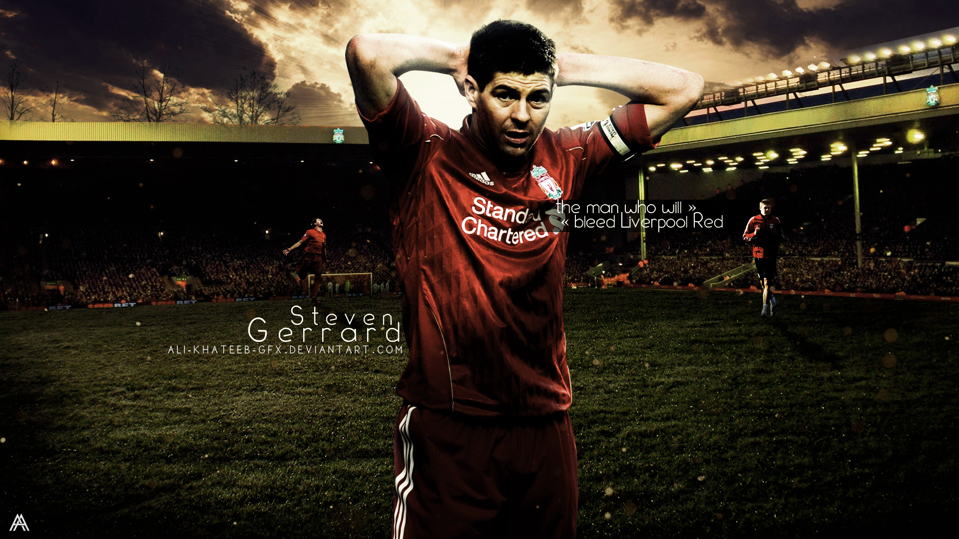 Steven Gerrard. .(Good bye legend) HD Wallpaper by Ali-Khateeb-gfx on DeviantArt Steven Gerrard. .(Good bye legend) HD Wallpaper by Ali-Khateeb-gfx on DeviantArt