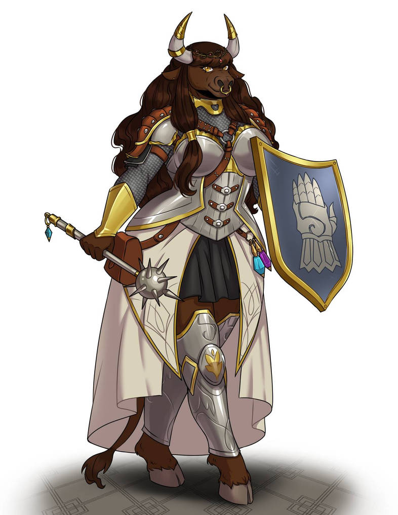 Minotaur cleric by DungeonLord7 on DeviantArt