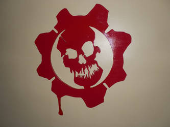 Gears of War Wall Logo - Finished