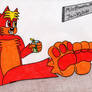Phoenix leaning back (2021 Redraw)