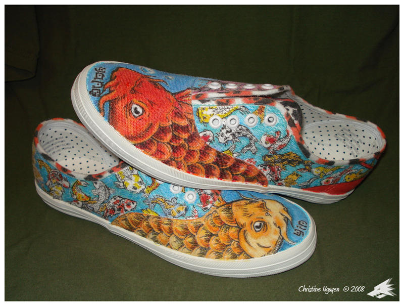 Koi Love Pair Shoes